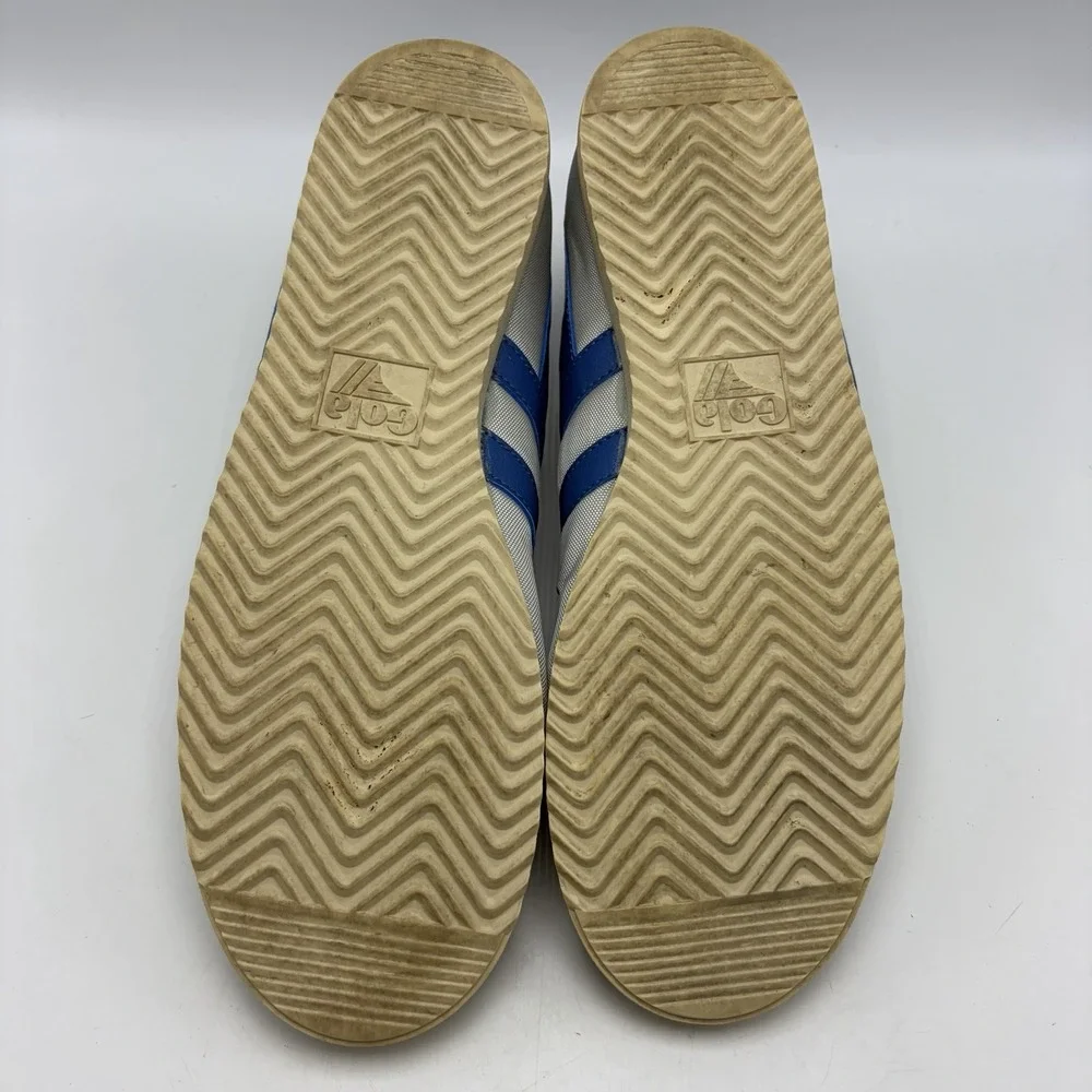 Gola Bullet Trainers Sneakers Mens Gray Nylon Blue Preppy Casual